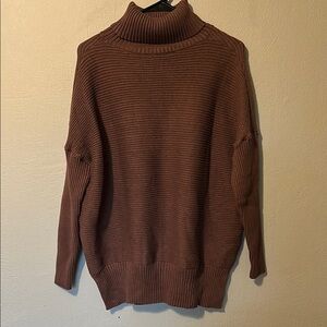 Cozy Maroon Turtleneck Sweater